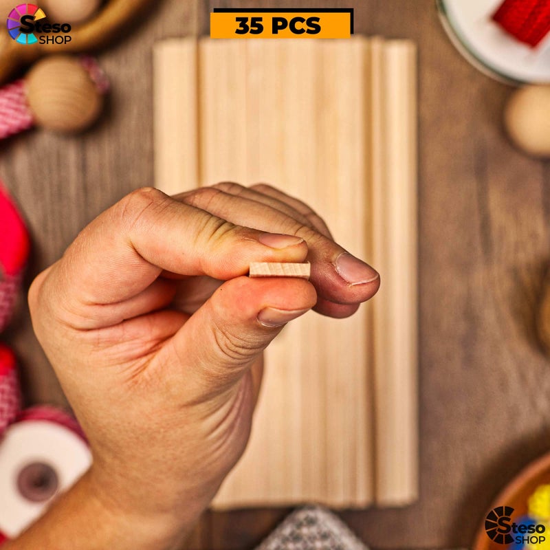 StesoSHOP Wooden Craft Sticks Premium Quality - Hardwood Paint Stir Sticks - Wood Paint Sticks for Crafts - Popsicle Craft Wood Strips - Worked Perfect and Greatâ€¦ - Image 4